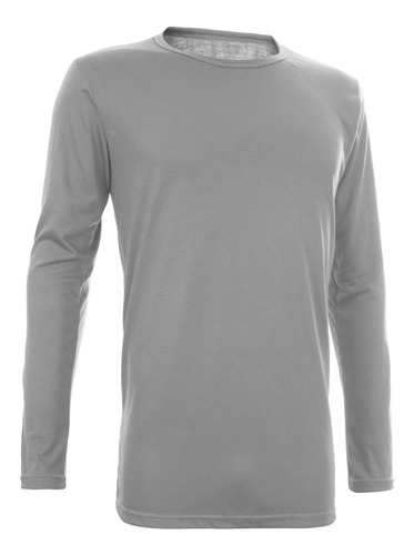 Imagen 5 de 9 de Remera Hombre Manga Larga Modal Lisa Basica Pack X 4 Surtido
