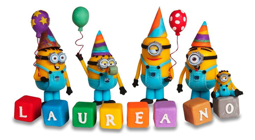 Minions Mi Villano Favorito Adorno Torta Cumpleaños