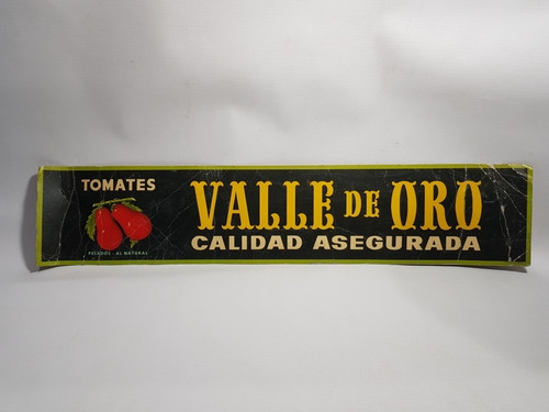 Imagen 2 de 10 de Antiguo Cartel Publicitario Valle De Oro 1960 Mag 58036