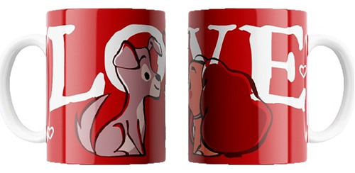 Set X 2 Taza De Cerámica San Valentin Novios Premium En Caja