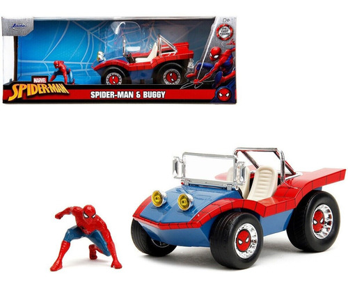 Jada 1:24 Spider Man Buggy With Spider Man  Hollywood Rides