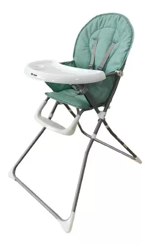 Silla Comer Bebe Booster Alta Portatil Rooby 3 En 1 Colores Color Verde