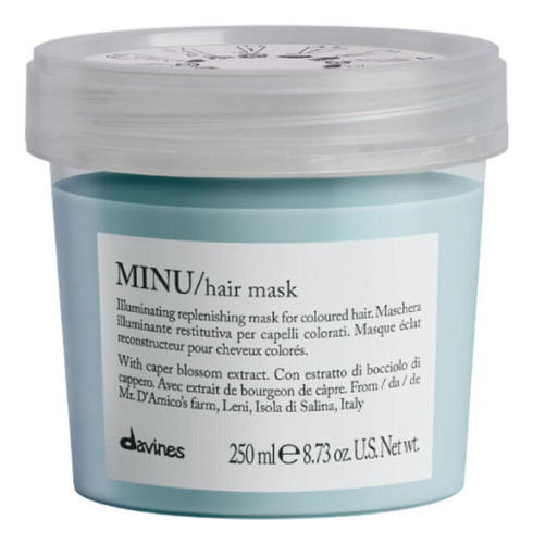 Hair Mask Minu - Davines 250 Ml