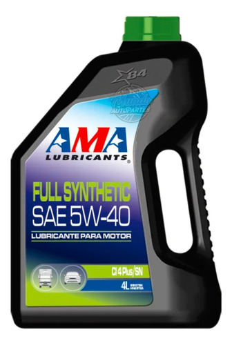 Aceite Lubricante Motor Ama Full Sintetico 5w40 4l