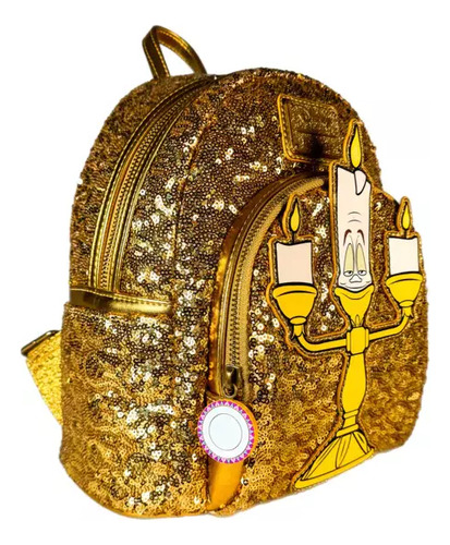 Loungefly Mochila Lumiere Sequin La Bella Y Bestia