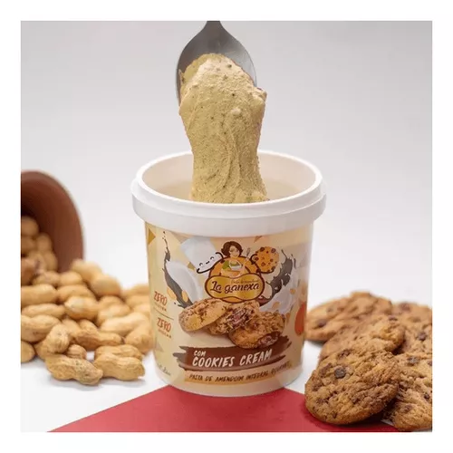 Pasta de Amendoim com Cookies & Cream 450g La Ganexa - Nuttrindo