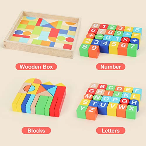Gemem 48 Piezas De Bloques De Construcción Niños De 3...