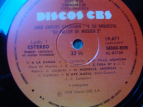 Sin Tapa Disco Su Taller De Musica E Juan Carlos Calderon M0