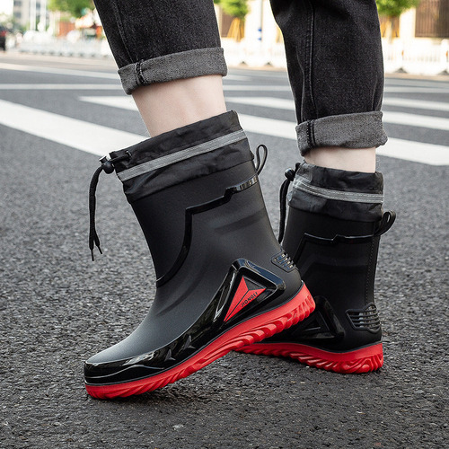 Botas De Lluvia Impermeables Ajustables Para Hombre