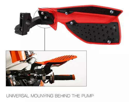 Motocicleta Universal Paramanos PP Plástico Guardias de mano 7/8 pulgadas  0.866 in y 1 1/8 pulgadas 1.102 in protector para off Road SX XCF Motocross