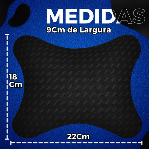 Almofada De Encosto Pescoço Banco Carro Onibus Cadeira Gamer