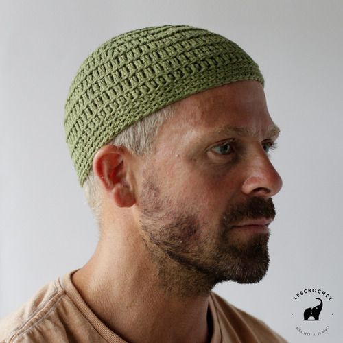 Gorro Kufi Islamico Musulman Gorro Hombre Tejido Verano