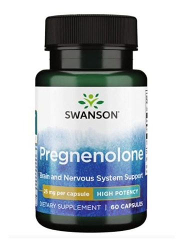 Pregnenolona Swanson 25 Mg X 60 Capsulas Original