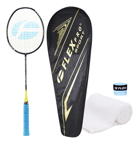 Flexpro 4u - Raqueta De Badminton De Fibra De Carbono De Ten