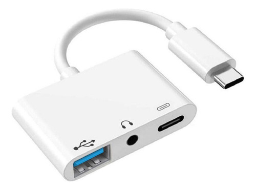 G Adaptador Otg De Transmissão De Dados Tipo C Para Fone De