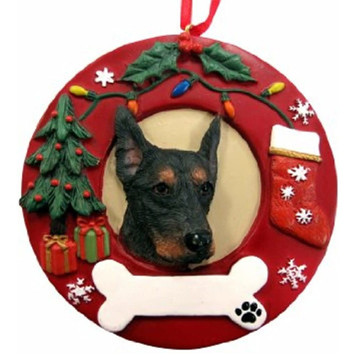 Mascotas De Ey Doberman Pinscher Ornamento De Navidad Person