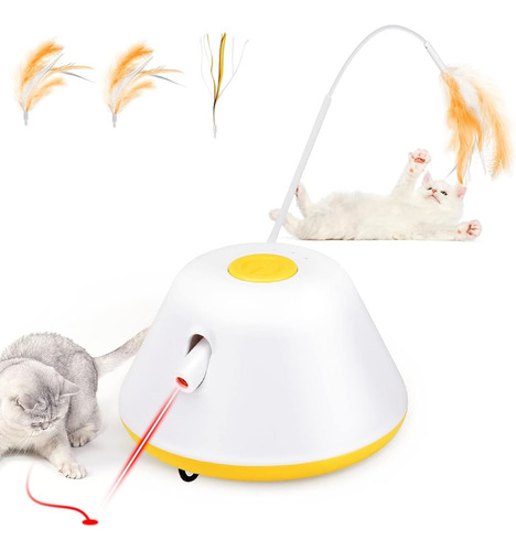 Biubiucat Automatic Interactive Cat Feather Toy: Electric In