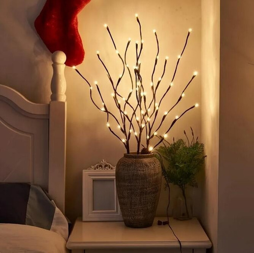 Luz Nocturna Led Tipo Rama, Funciona Con Pilas, Marca Ilumin