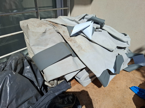 Piscina Estructural Redonda +bomba+cobertor+escalera Bestway Gris 13 (Usado)