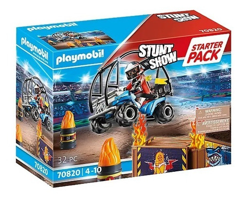 Figura Armable Playmobil Starter Pack Quad Rampa De Fuego
