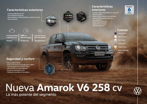 Volkswagen Amarok Extreme V6 4x4 At8 258cv Stock Fisico 0km