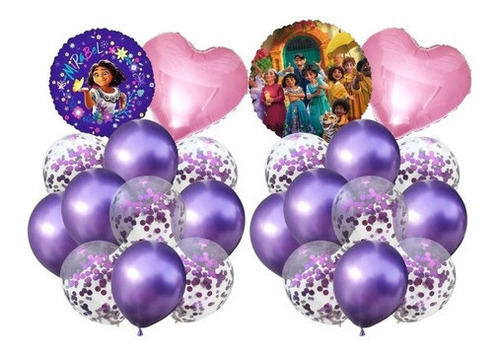 Set Globos Personajes De Peliculas Decoración Fiesta Niños