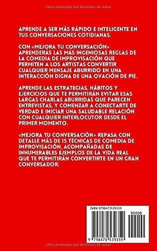 Mejora Tu Conversacion Utiliza Las Tecnicas De La.., De King, Patrick. Editorial Independently Published En Español