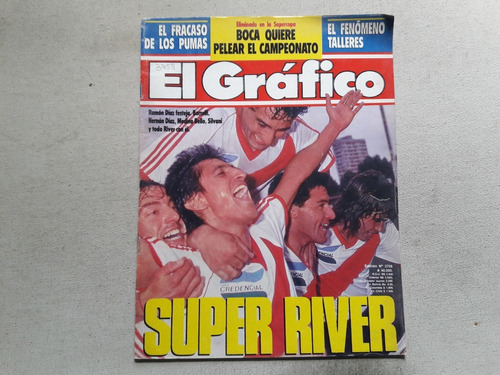 Revista El Gráfico Nº 3758 River Talleres Bochini Boca 