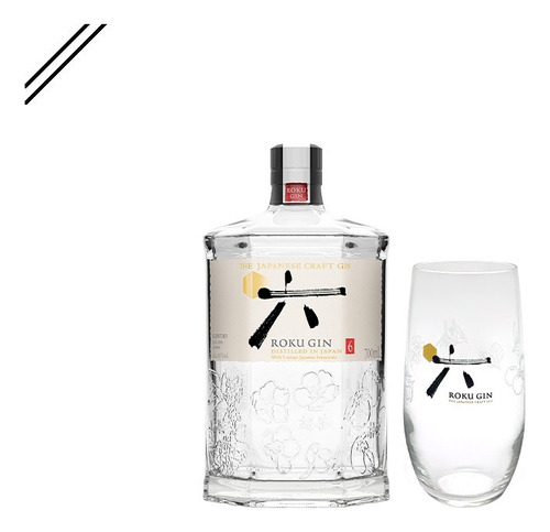 Gin Japones Roku Suntory, 700ml Con Vaso - Go Whisky Baires