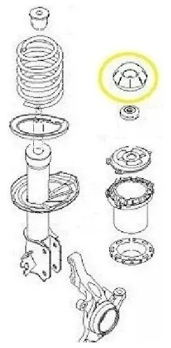 Base (soporte) Sup. Amort Optra (todos) Gm  