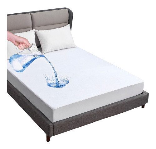 Imagen 10 de 10 de Cubre Colchón Impermeable King 203×198+36cm