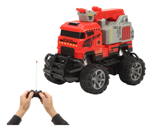 Escalera De Juguete Rc Plastic Fire Truck 1:43, Completament