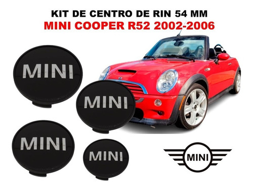 Kit De 4 Centros De Rin Mini Cooper R52 2002-2006 54 Mm