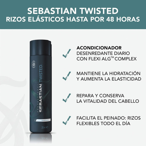 Acondicionador Rizos Sebastian Professional Twisted 250 Ml