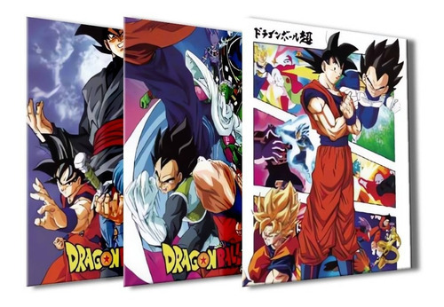 Cuadro Decorativo Anime Poster 3d Dragon Ball Super 30x40cm