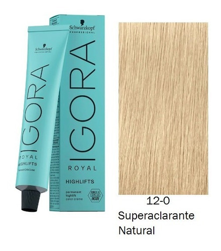 Tinte Superaclarante Natural 12-0 Igora