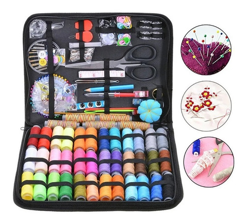 Set Costura Hilo De Coser Alfiler De Gancho Botones 200pcs