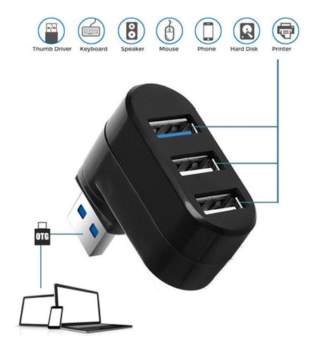 Usb 3.0 Usb 2.0 Hub Adaptador Usb Hub Splitter Para Laptop
