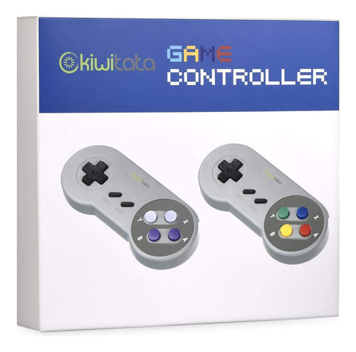 Kiwitata 2x Classic Snes Usb Controller Para Juegos Retro, S