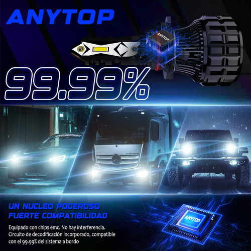 Kit Focos Led H7 H11 9005 9006 Csp Alta O Baja 110w 22000lm
