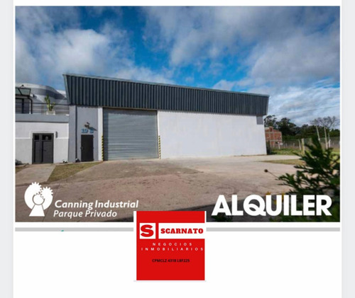 Imagen 1 de 4 de Alquiler De Nave En Canning Industrial Parque Privado
