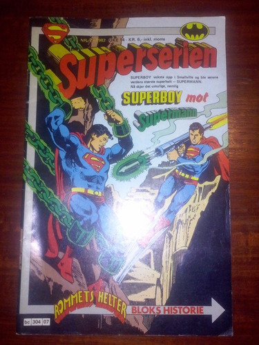 Comics Superman N°7, Año:1982, Pais:finland., 42 Pag.