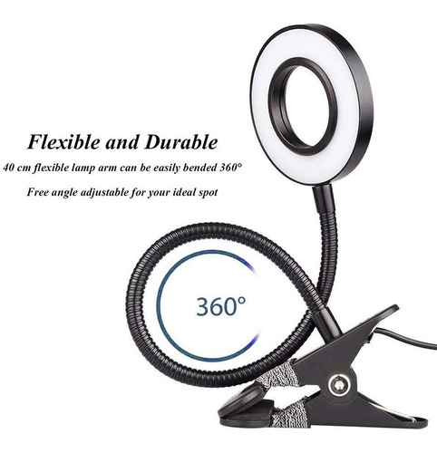 Imagen 3 de 7 de Lámpara De Lectura Led Luz De Libro, Lámpara De Lectura Usb