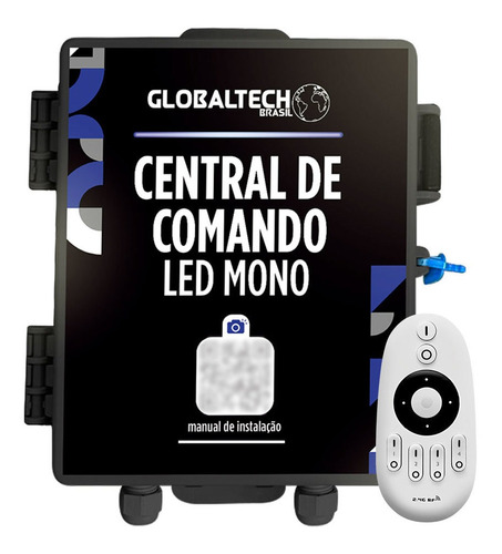 Central De Comando Led Piscina Monocromático 180w 3 Zonas 110v/220v