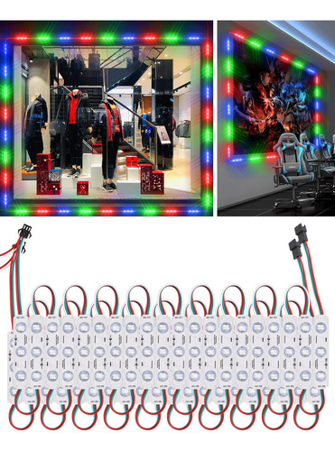 Luz Led Escaparate Para Ventana Tira Pixel Decorativa Letra