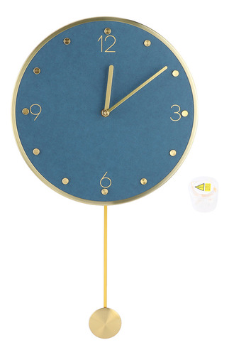 Reloj Giratorio Simple Y Moderno Con Péndulo Para Decoración