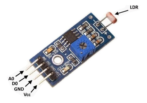 Módulo Arduino Fotorresistencia Fotoresistencia Sensor Luz