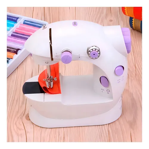 Mini máquina de coser electrica Genérica portable color blanco