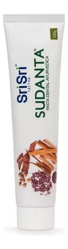 Pasta Dental Sudanta Sri Sri Natural Vegan Libre Fluor 50gs