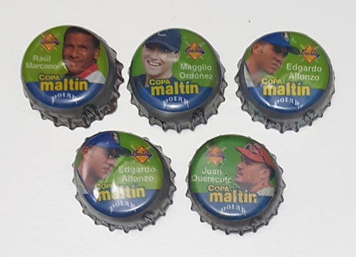 Chapas De Refrescos Peloteros Maltin Polar. (Usado)